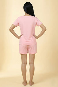 Zivame Toy Story Knit Poly Short Set - Crystal Rose — thumbnail 3
